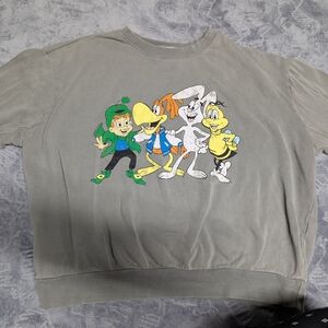 Vintage Style Cereal Mascots Crew Neck